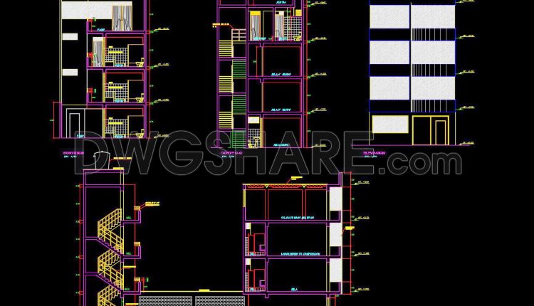 34. Free Download CAD Drawings of Educational Center (4)