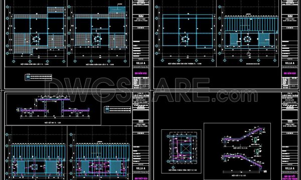 8 months ago
                

                
             245355. Free Download of Structural CAD Drawings for 18.5m x 20m Reinforced Concrete Townhouse