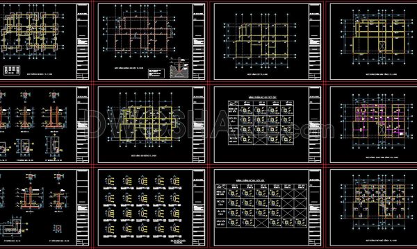 7 months ago
                

                
             337357. Free Download of Structural CAD Drawings for 12.4m x 19m Reinforced Concrete Townhouse