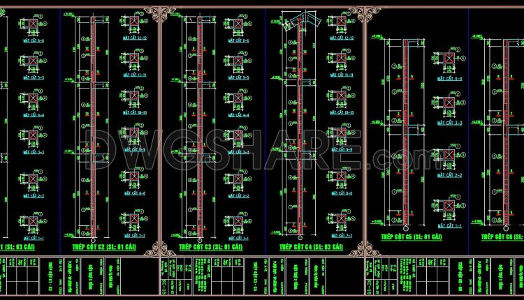 359. Free Download of Structural CAD Drawings for 15.5m x 16m Reinforced Concrete Townhouse (8)