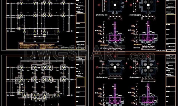 7 months ago
                

                
             255361. Free Download of Structural CAD Drawings for 8.7m x 13.2m Reinforced Concrete Townhouse