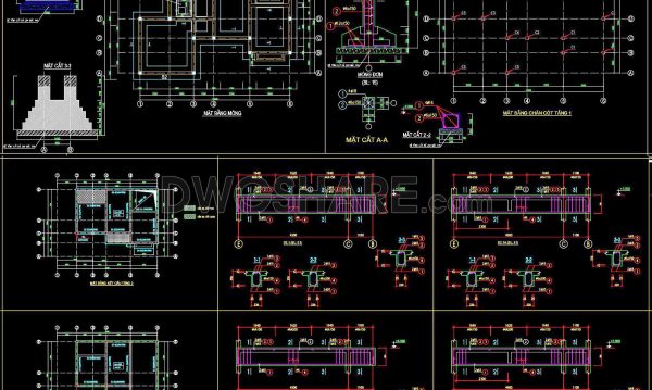 7 months ago
                

                
             225366. Free Download of Structural CAD Drawings for 7.5m x 11.5m Reinforced Concrete Townhouse