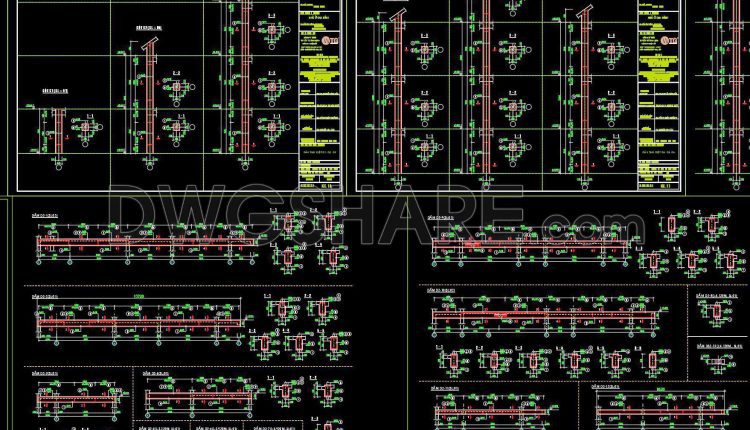 370. Free Download of Structural CAD Drawings for 15m x 20m Reinforced Concrete Townhouse (3)