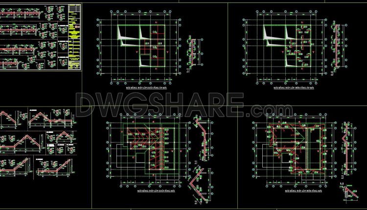 370. Free Download of Structural CAD Drawings for 15m x 20m Reinforced Concrete Townhouse (1)