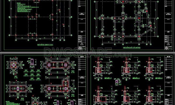 8 months ago
                

                
             167374. Free Download of Structural CAD Drawings for 9.7m x 13m Reinforced Concrete Townhouse