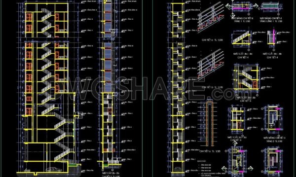 8 months ago
                

                
             651451. Free CAD drawings – Emergency staircases for 18‑story building