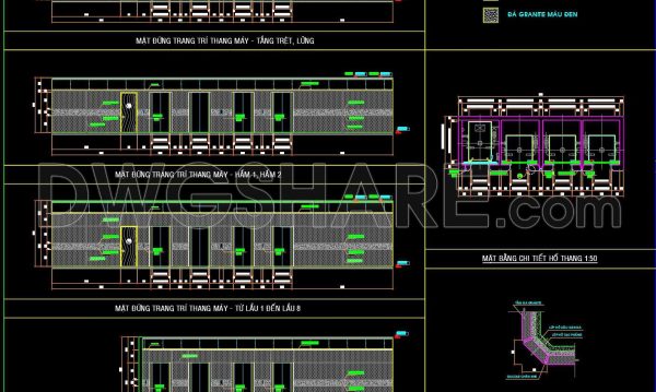 473. Free Download – Detailed Elevator Design Drawings for Office Building
