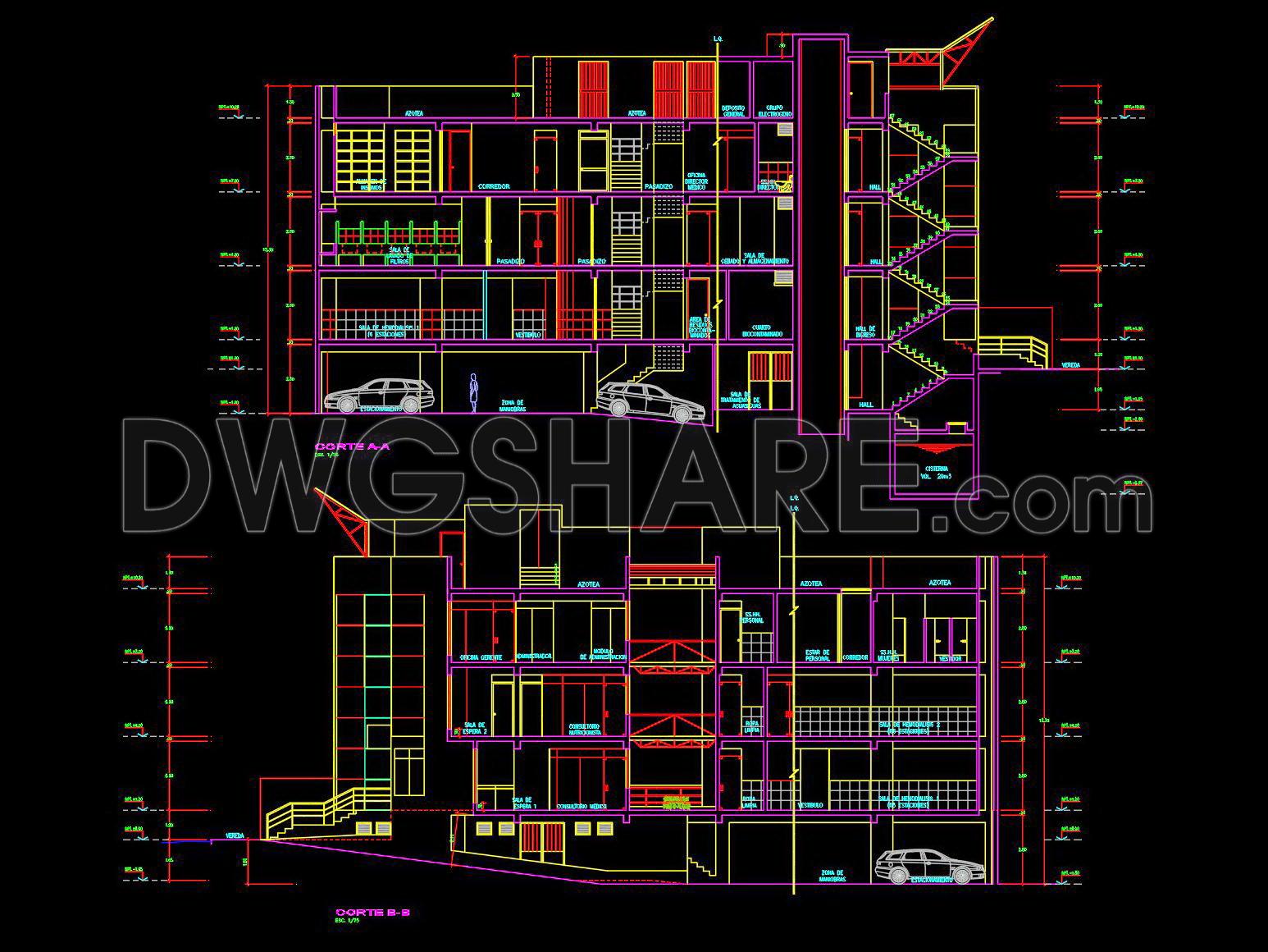 51. Download Architectural CAD Drawings of a Hemodialysis Clinic (3)