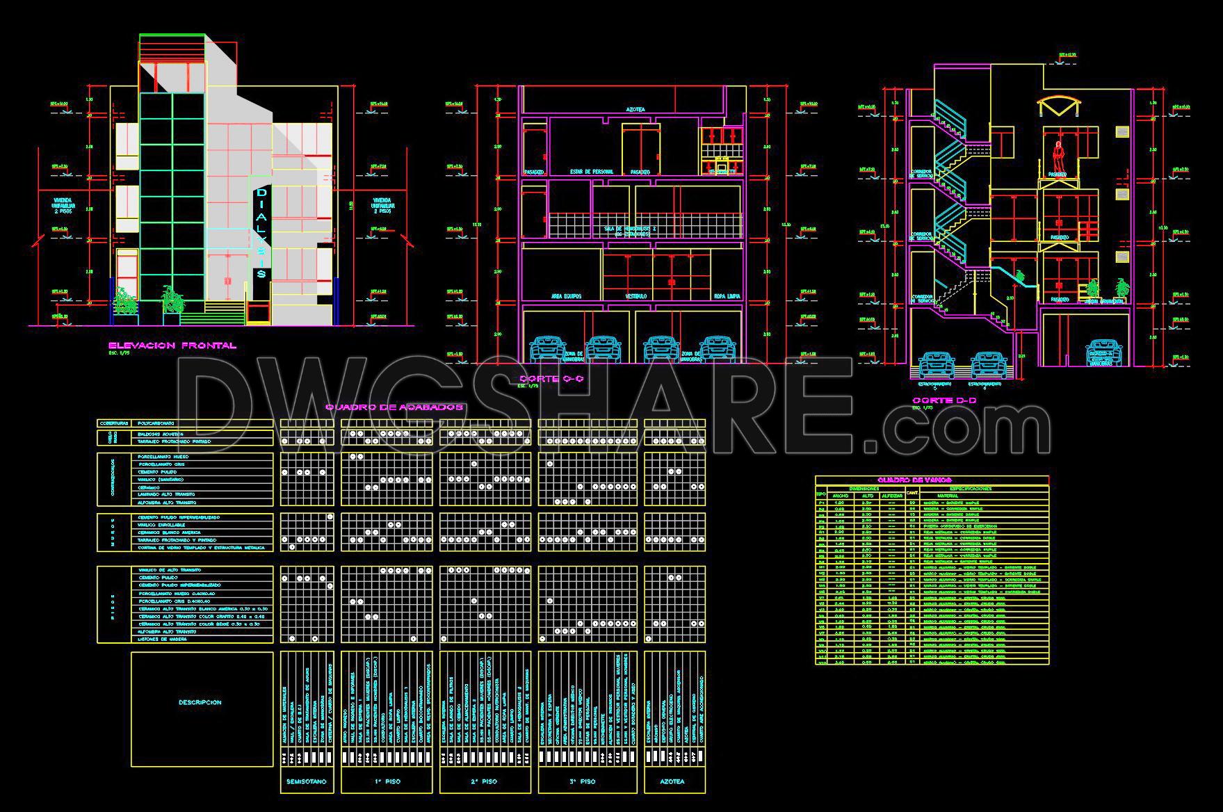 51. Download Architectural CAD Drawings of a Hemodialysis Clinic (4)