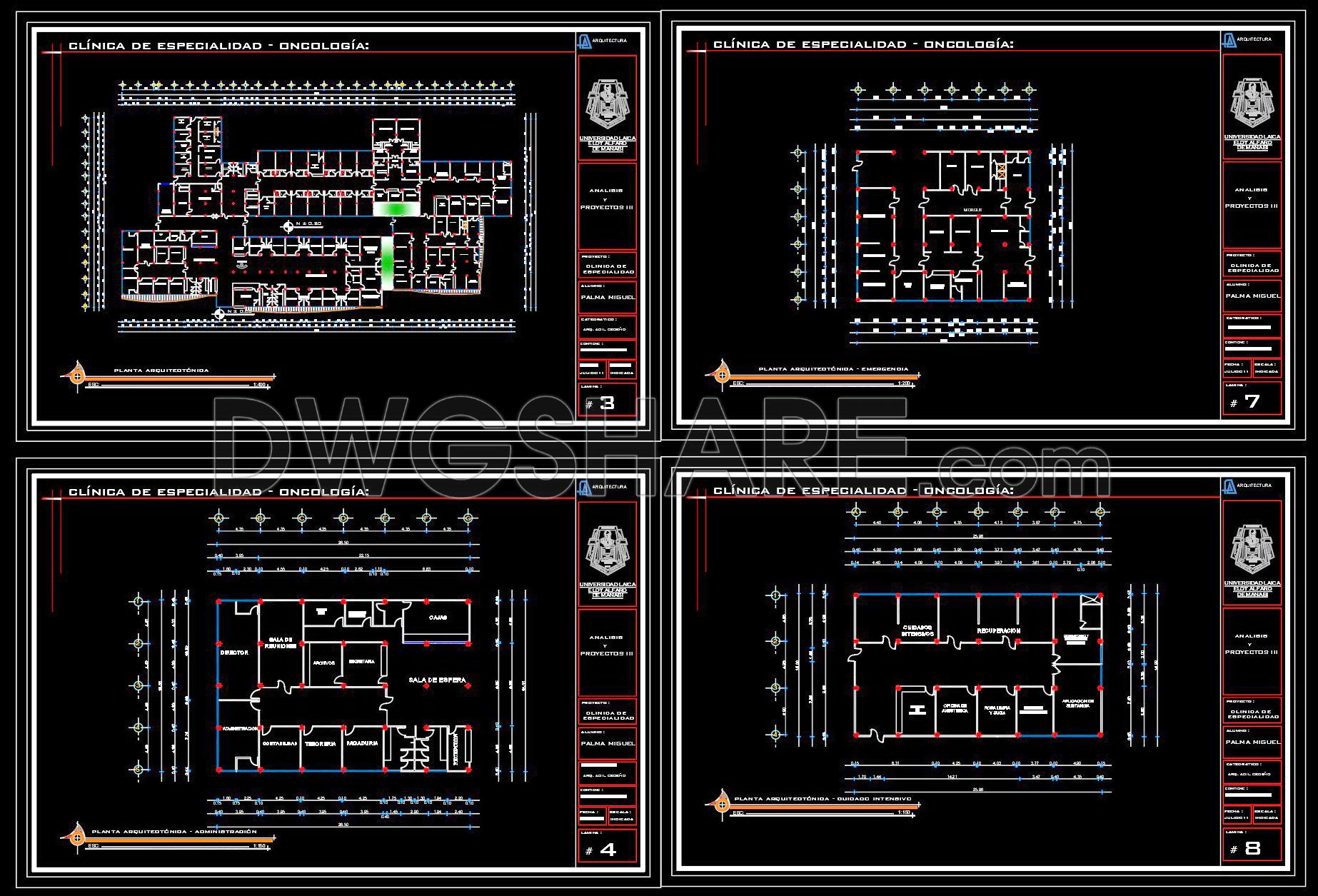 52. Download Oncology Clinic Architectural Drawing Autocad Dwg (1)