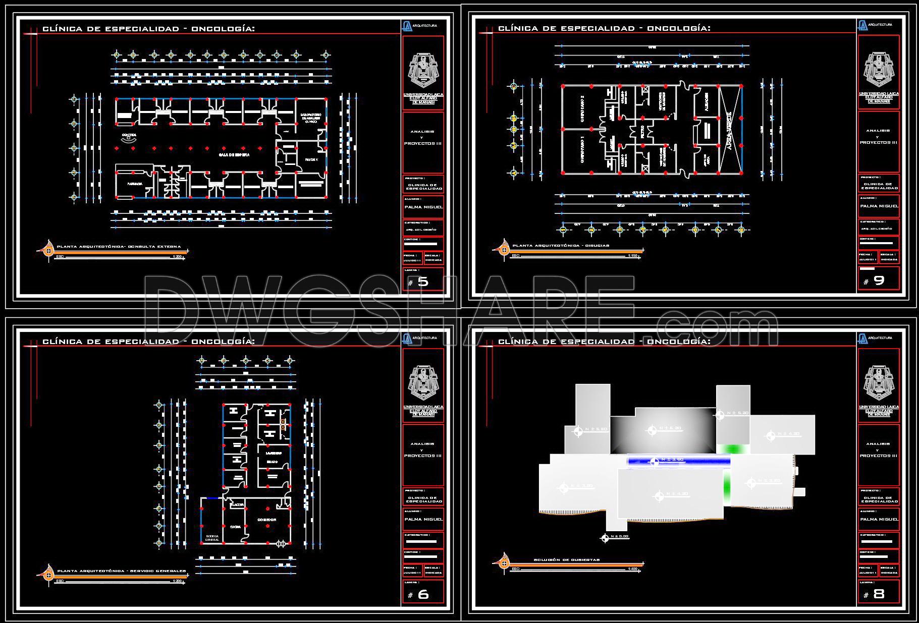 52. Download Oncology Clinic Architectural Drawing Autocad Dwg (2)