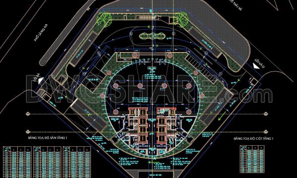 74. Download Free CAD Office Layout – Ground Floor 883m2