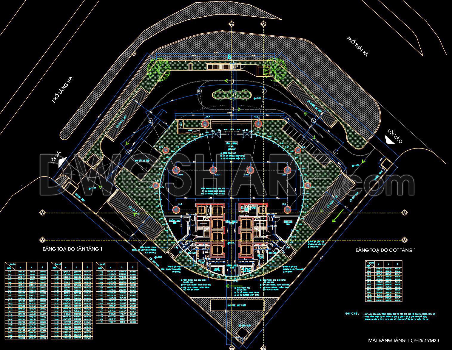 74. Download Free Cad Office Layout – Ground Floor 883m2