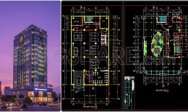 7 months ago 152975. Free Download CAD Drawings – Basement & 16th Floor Office Building Plans