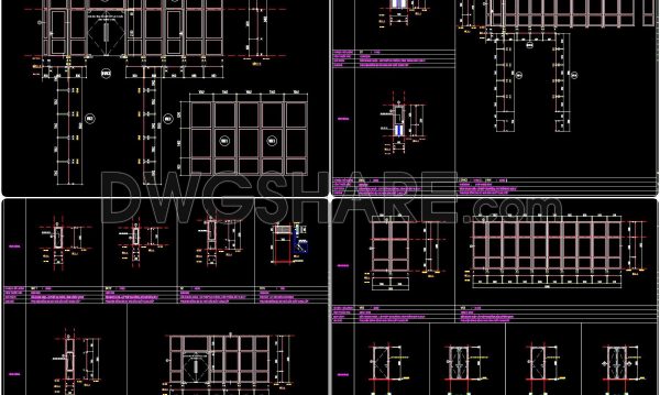 770. Download Free DWG CAD Details of Doors and Windows