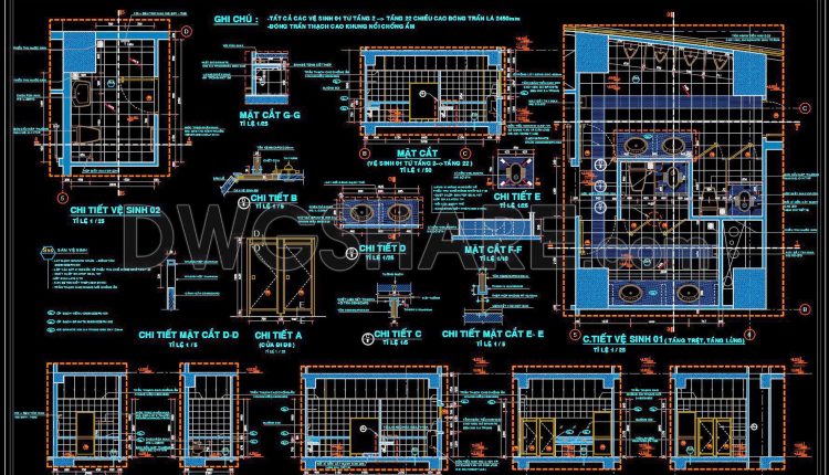 78. Sanitary Detail Drawings