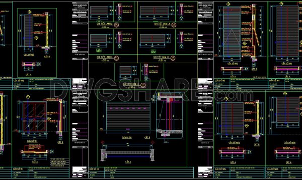 8 months ago
                

                
             451781. Free Download CAD Drawings of Door and Window Details – Complete AutoCAD DWG Files