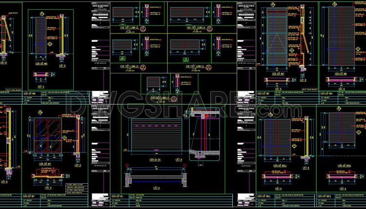 781. Free Download CAD Drawings of Door and Window Details – Complete AutoCAD DWG Files (1)