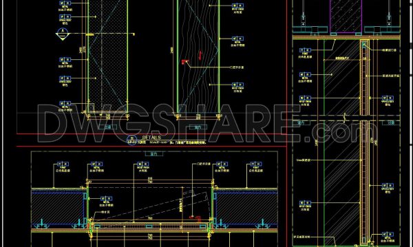 7 months ago
                

                
             443796. Free Download – Detailed CAD Drawing of Door and Wall Sections