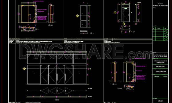 798. Download Free DWG CAD Details of Doors and Windows