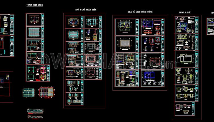 03. Download Of Gas Station Design Drawings With A Total Area Of 1,200 M2 (2)