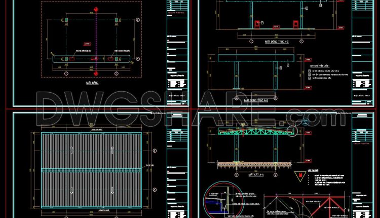 03. Free Download Of Gas Station Design Drawings With A Total Area Of 1,200 M2 (1)
