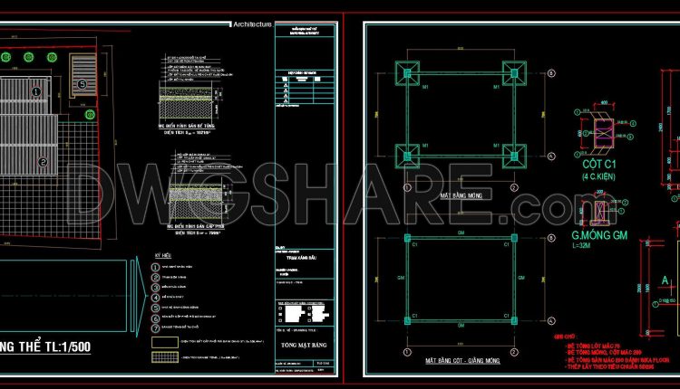 03. Free Download Of Gas Station Design Drawings With A Total Area Of 1,200 M2 (2)