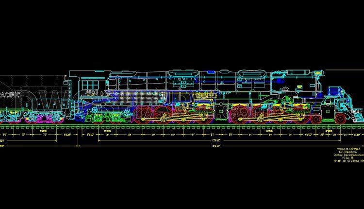 105. Free Download Train Elevation AutoCAD Drawings (1)