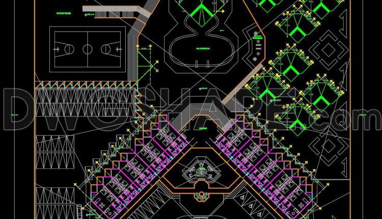 139. Download CAD DWG drawings – 5-floor hotel architectural design plans (4)
