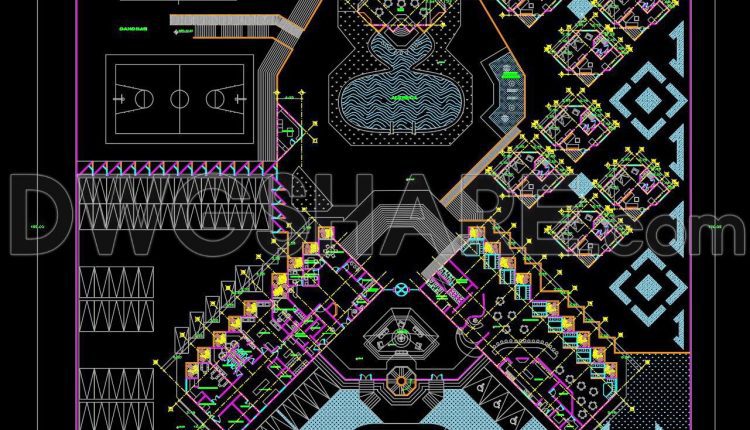 139. Download CAD DWG drawings – 5-floor hotel architectural design plans (3)