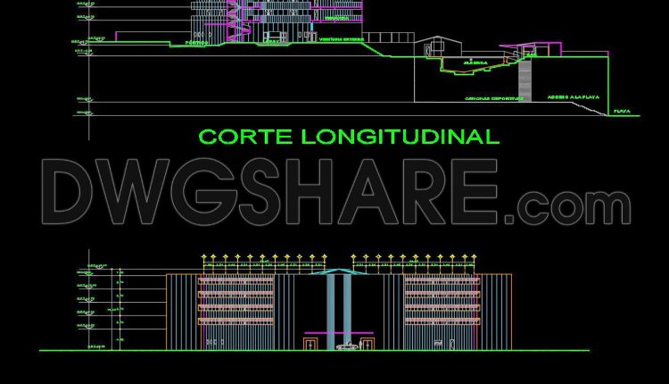 139. Download CAD DWG drawings – 5-floor hotel architectural design plans (1)