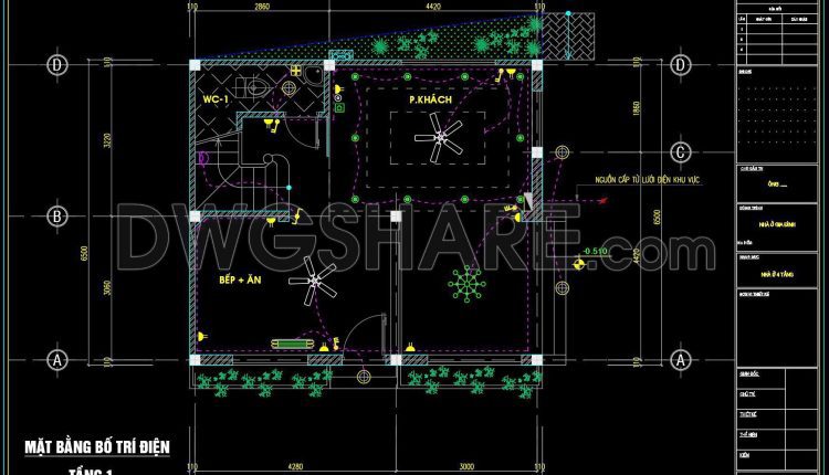 142. Free Download Electrical Design Drawings for a 4-Story Townhouse (4)