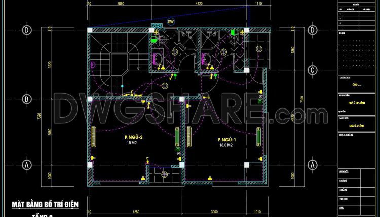 142. Free Download Electrical Design Drawings for a 4-Story Townhouse (3)