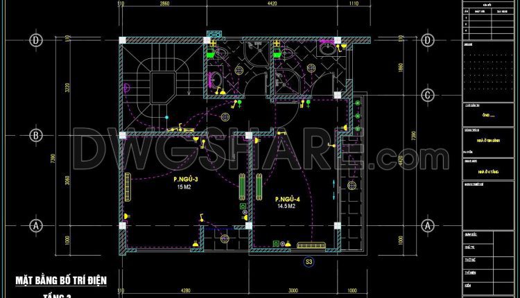 142. Free Download Electrical Design Drawings for a 4-Story Townhouse (2)