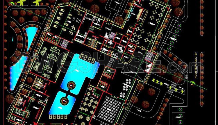 143. Free Download Architectural Drawings of a 3-Star Hotel – AutoCAD DWG (1)