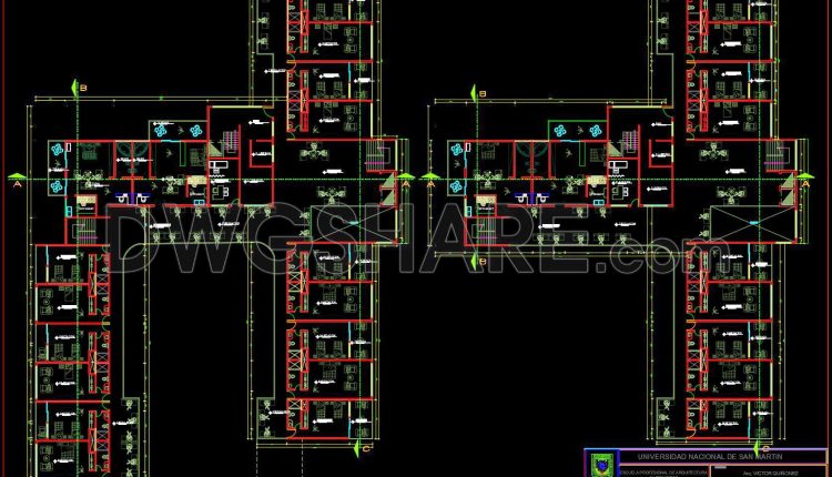 143. Free Download Architectural Drawings of a 3-Star Hotel – AutoCAD DWG (4)