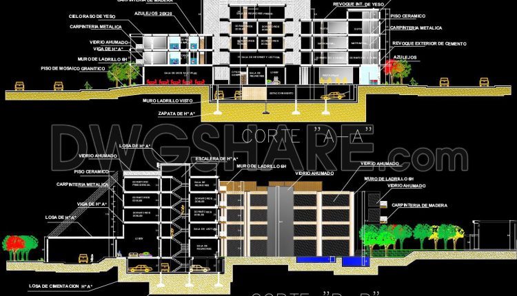 146. Free Download Architectural Drawings of a 5-Star Hotel – AutoCAD DWG (6)