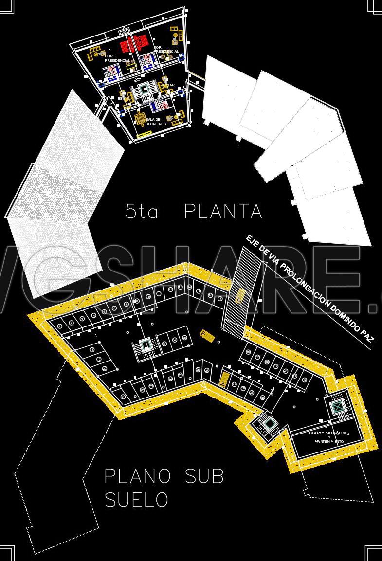 146. Free Download Architectural Drawings of a 5-Star Hotel – AutoCAD DWG (4)
