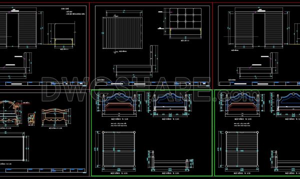 148. Download Bed CAD Shop Drawing Collection