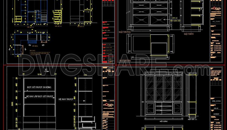 150. Download Classic & Neoclassical Wardrobe Cad Shop Drawings – Detailed Interior Furniture Design (4)