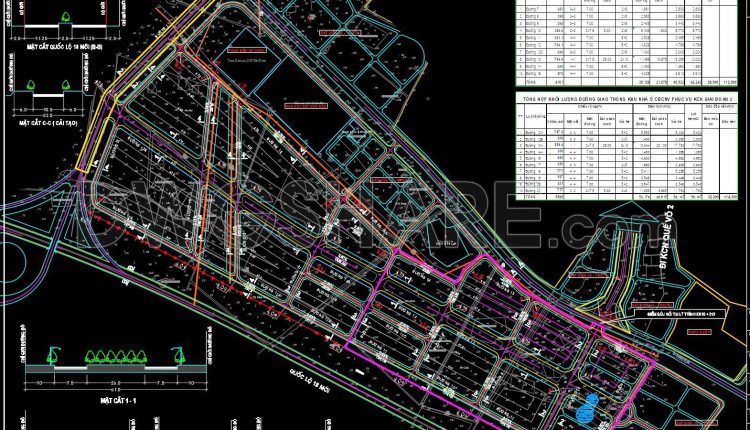 157. Download Detailed Traffic Planning Map Cad Drawing (2)