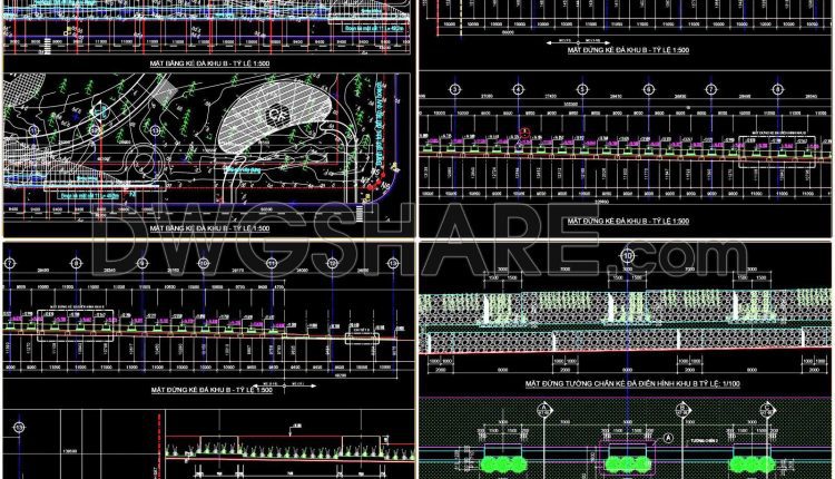 160. Download Seawall (sand Protection) Design Cad Drawing (2)