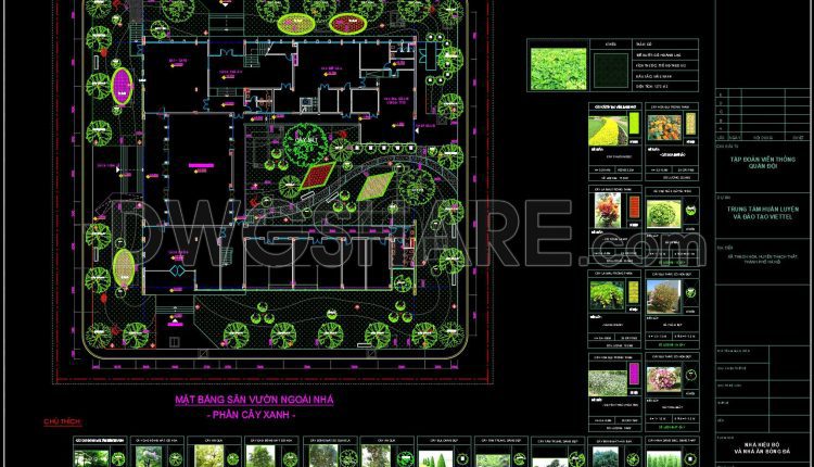 167. Outdoor Garden Landscape Layout Plan – Greenery Arrangement (cad Drawing)