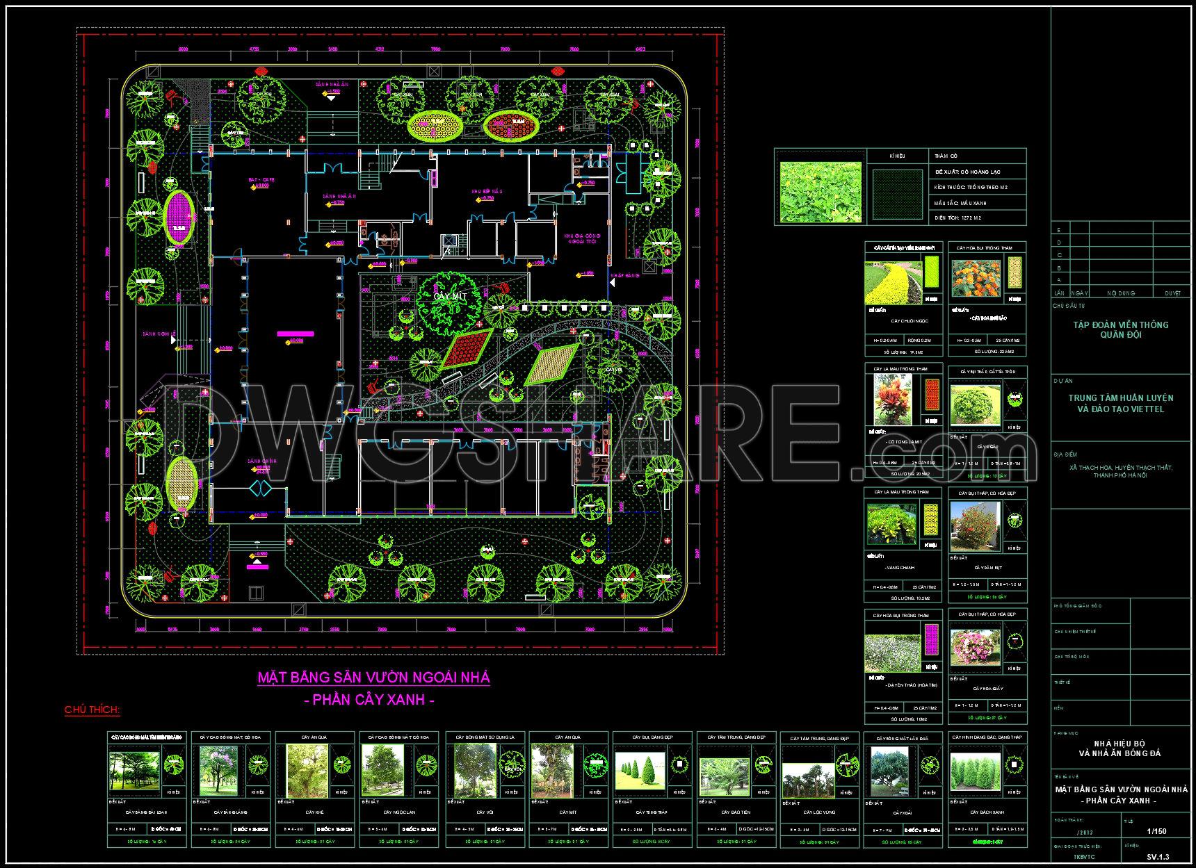 167. Outdoor Garden Landscape Layout Plan – Greenery Arrangement (cad Drawing)