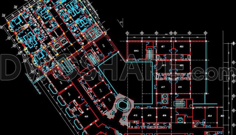 171. Download The Architectural Drawings Of The 8-storey Majestic Hotel With A Total Floor Area Of 22,400 M2 (4)
