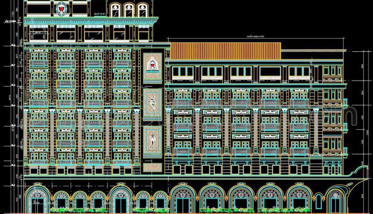 171. Download The Architectural Drawings Of The 8-storey Majestic Hotel With A Total Floor Area Of 22,400 M2 (5)
