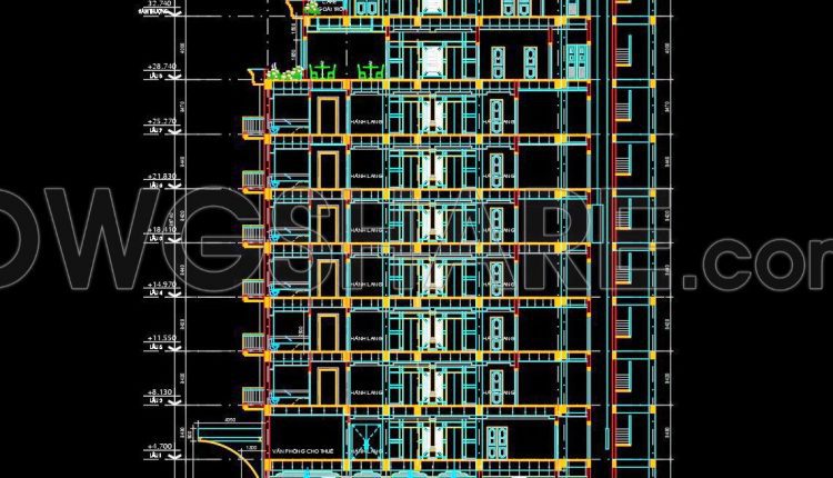 171. Download The Architectural Drawings Of The 8-storey Majestic Hotel With A Total Floor Area Of 22,400 M2 (6)