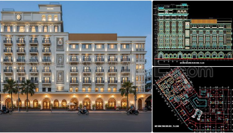 171. Free Download Of The Architectural Floor Plan – Majestic 8-story Hotel (22,400 M2) (2)
