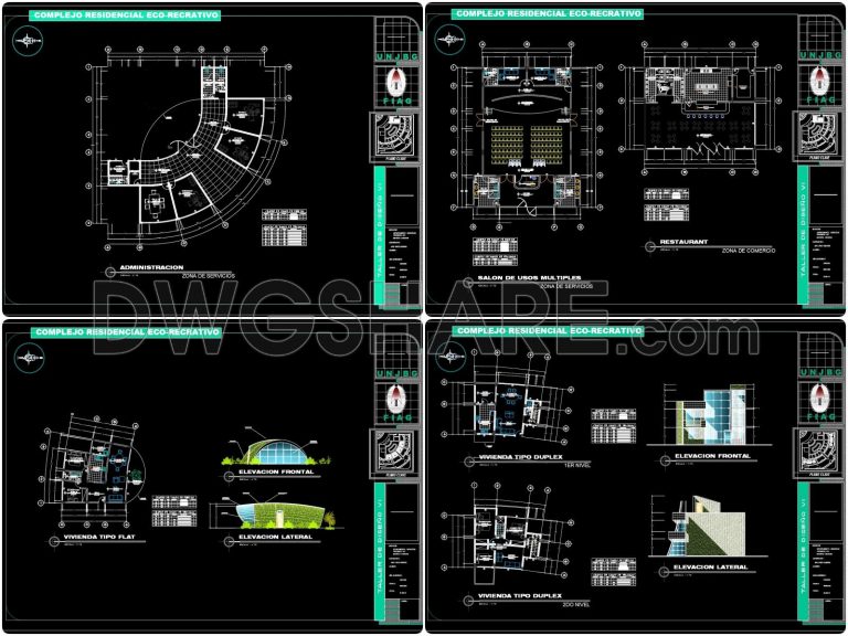 177. Download Self-Sufficient Housing Complex CAD Drawings - Self Sufficient Apartment Complexes