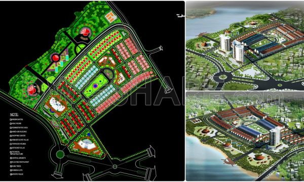 179. Autocad Landscape & Architectural Planning – South Lam River New Urban Area